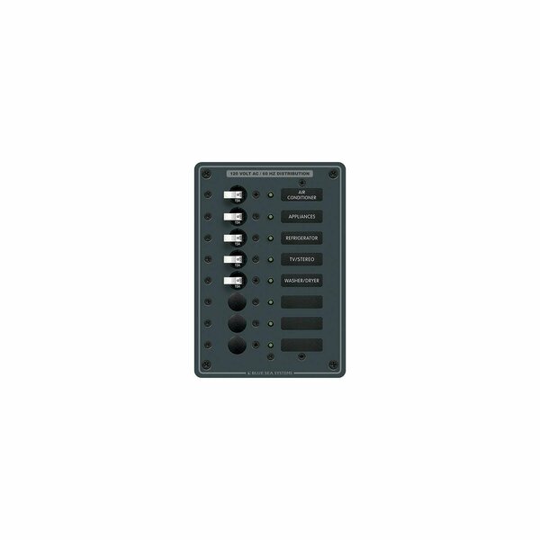 Blue Sea Systems AC 8 Position Circuit Breaker Panel 8059
